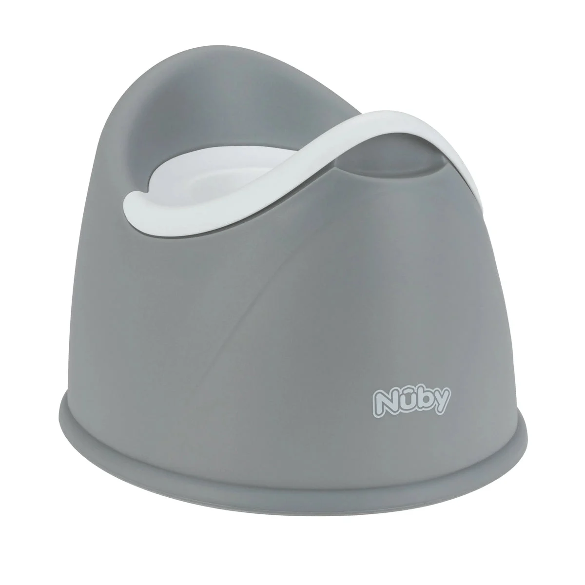 Nuby Beginner's Potty Training Seat with Removable Bowl - Gray