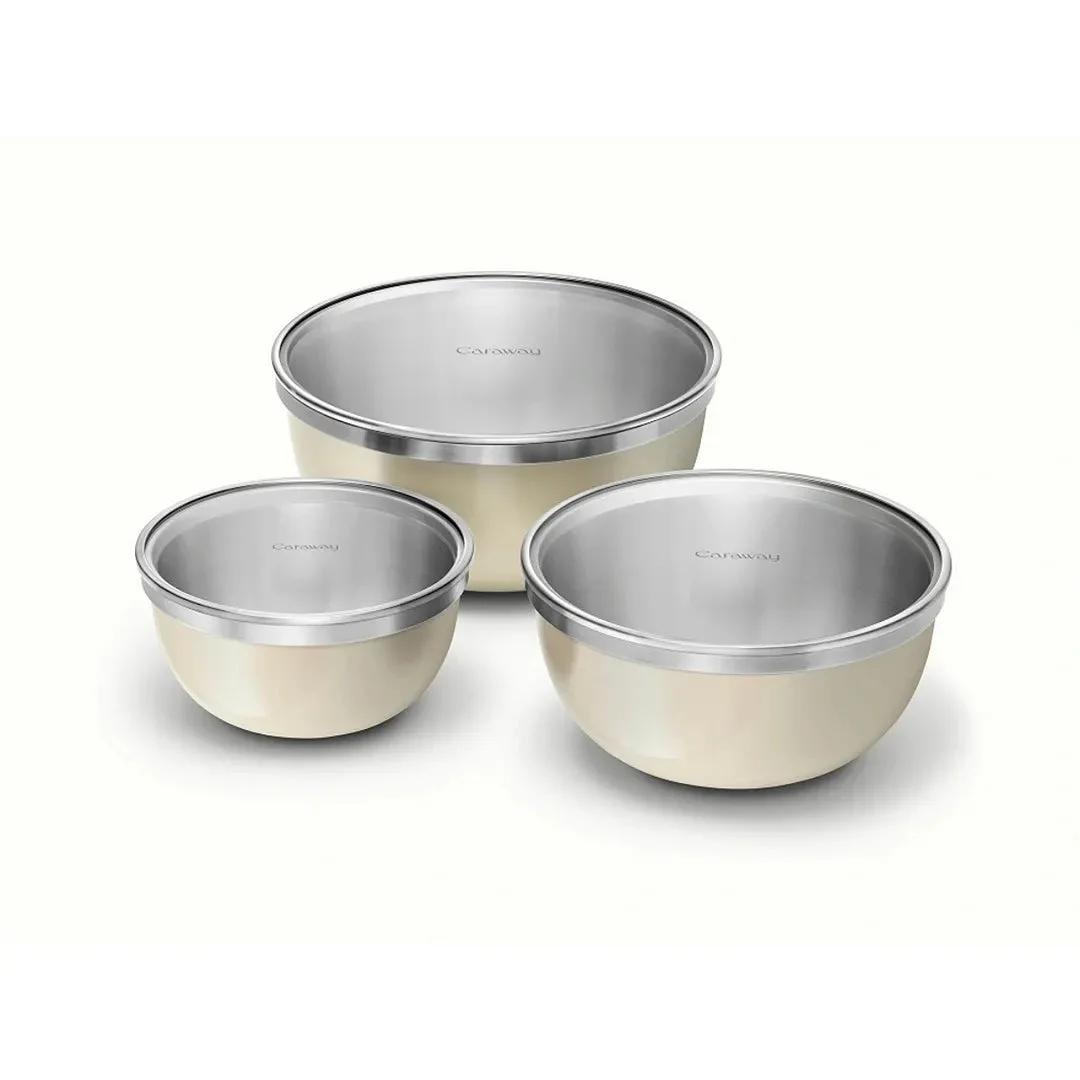 Caraway 6-Piece Mixing Bowl Set - Cream