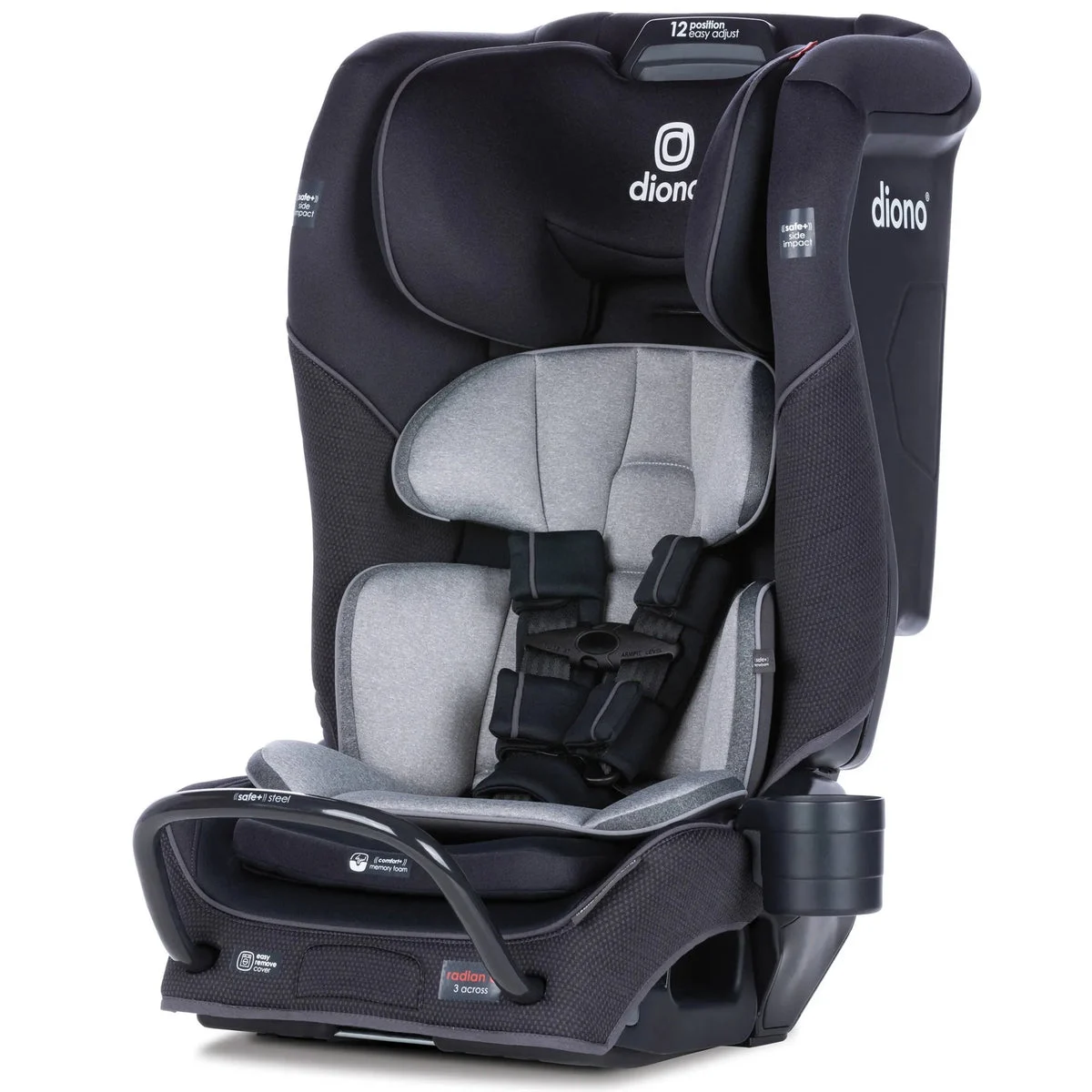 Diono Radian 3QX All-in-One Convertible Car Seat - Jet Black
