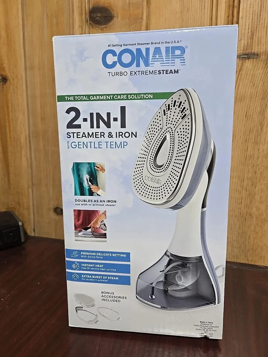 Conair Turbo Extremesteam 2 In 1 Steamer And Iron