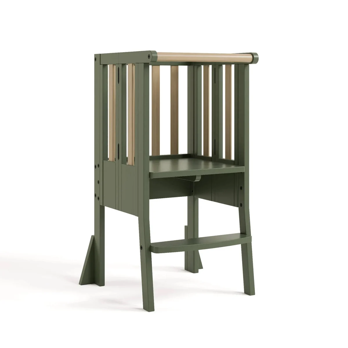 Storkcraft Foldable Toddler Step Stool - Olive/Driftwood