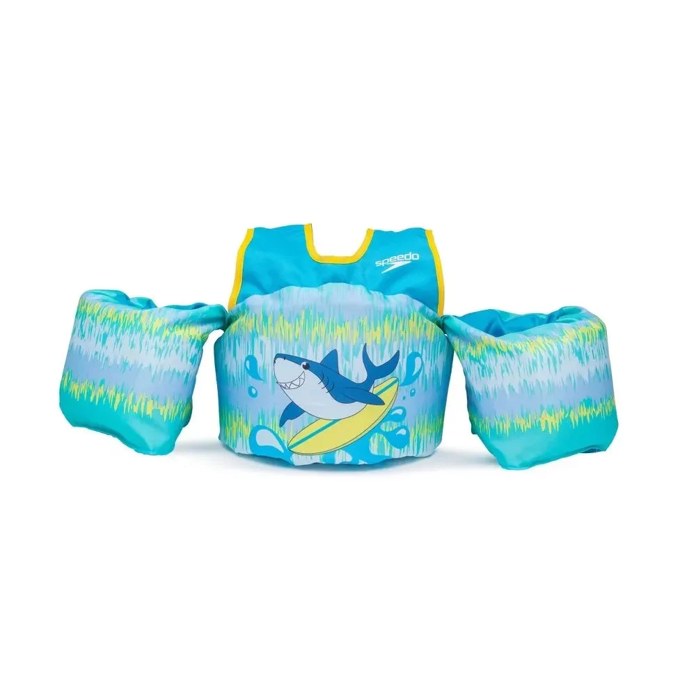 Speedo Kids' Splash Jammer Vest - Blue/Yellow Shark