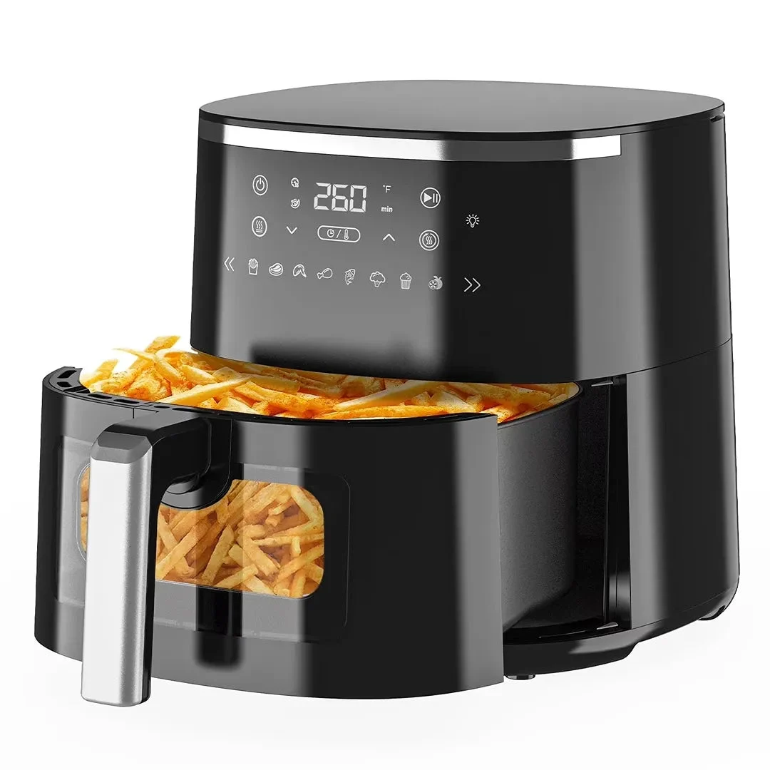 NICWIN Air Fryer 4.5QT Toaster Oven, Kitchen Appliances with 8 Cooking Presets