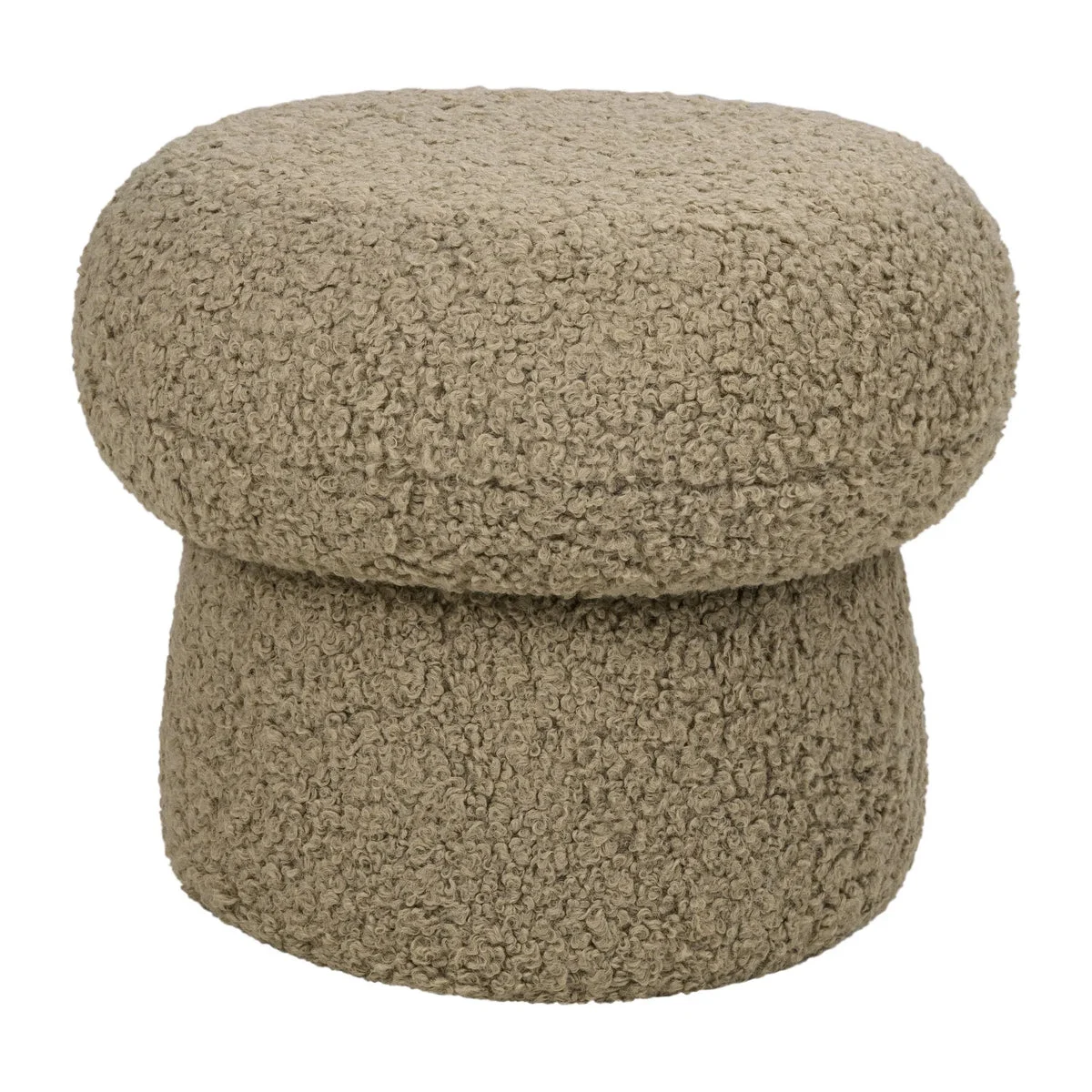 Babyletto Mini Mushroom Pouf - latte teddy loop