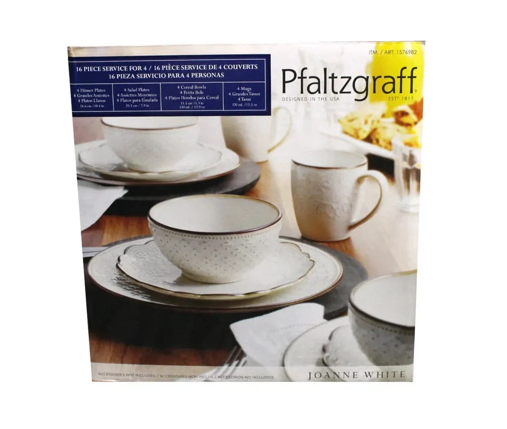 Pfaltzgraff 16 Piece Dinnerware Set - White
