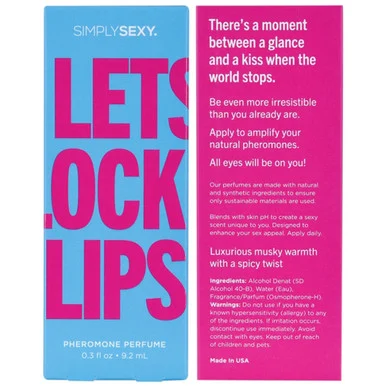 Simply Sexy Pheromone Perfume Lets Lock Lips 0.3 Oz - Adult Toys