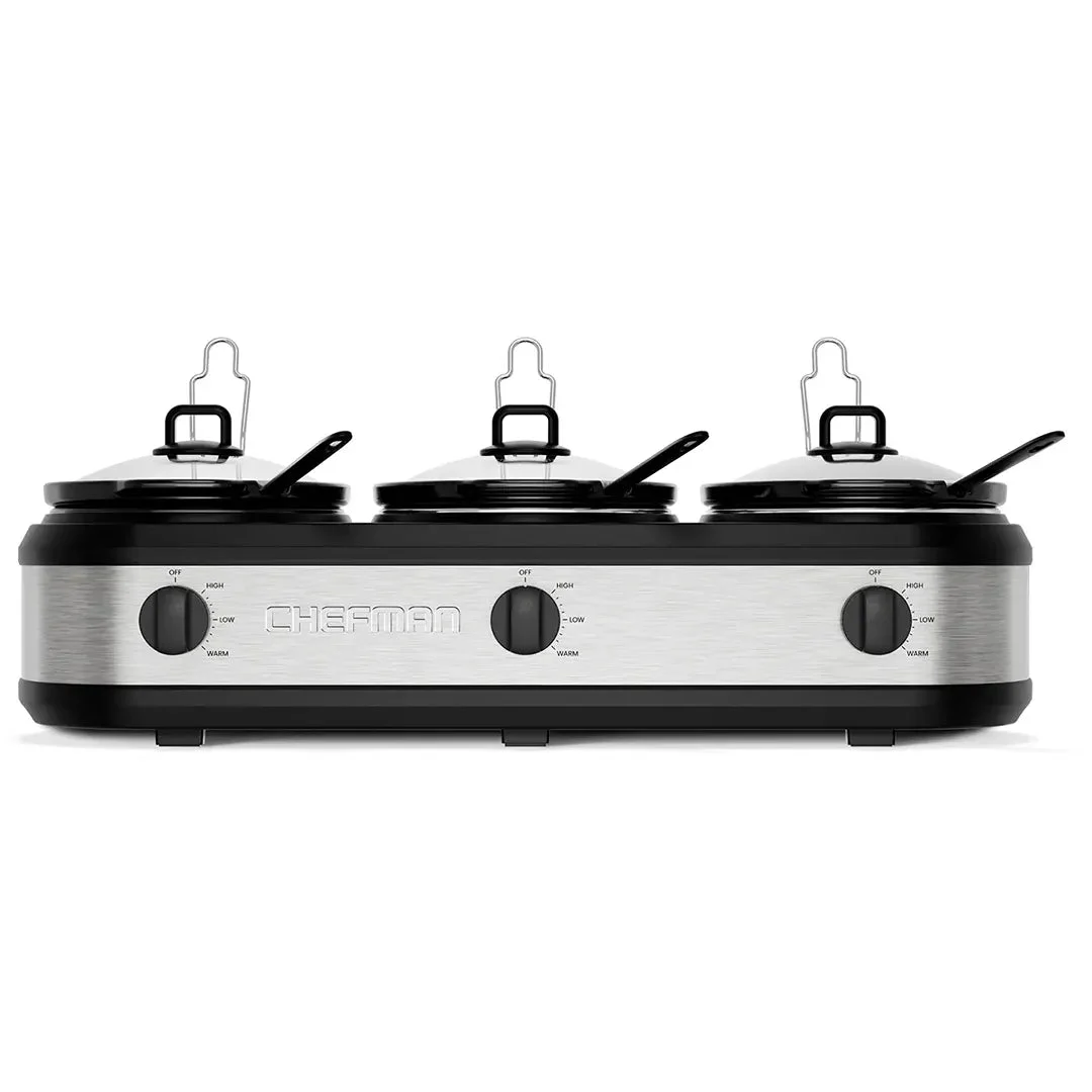 Chefman Slow Cooker & Buffet Server - Silver