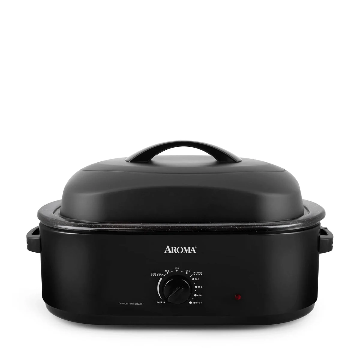 Aroma 18Qt Electric Roaster Oven With High Dome Lid, Black