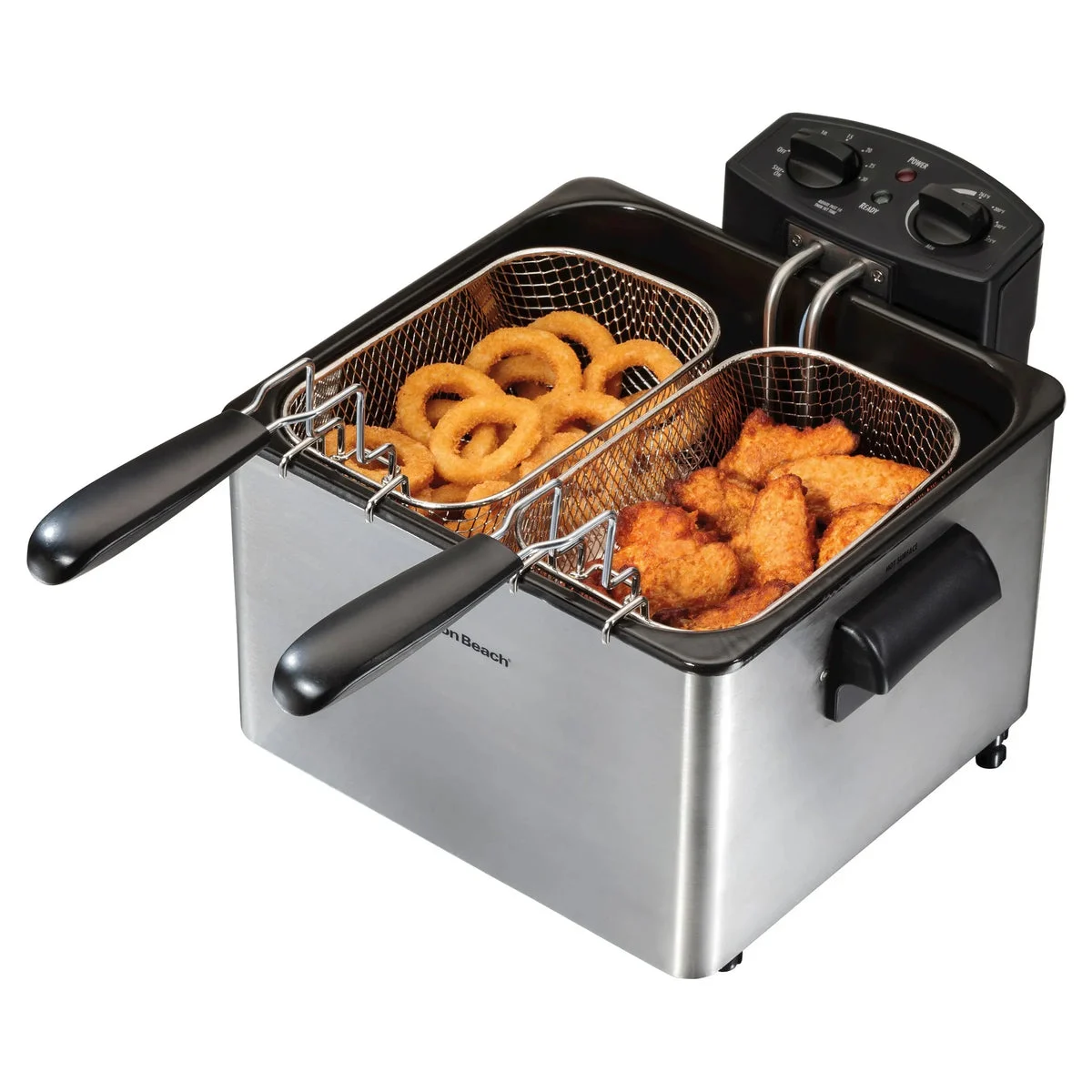 Hamilton Beach Triple Basket 2.9qt Deep Fryer - Stainless Steel
