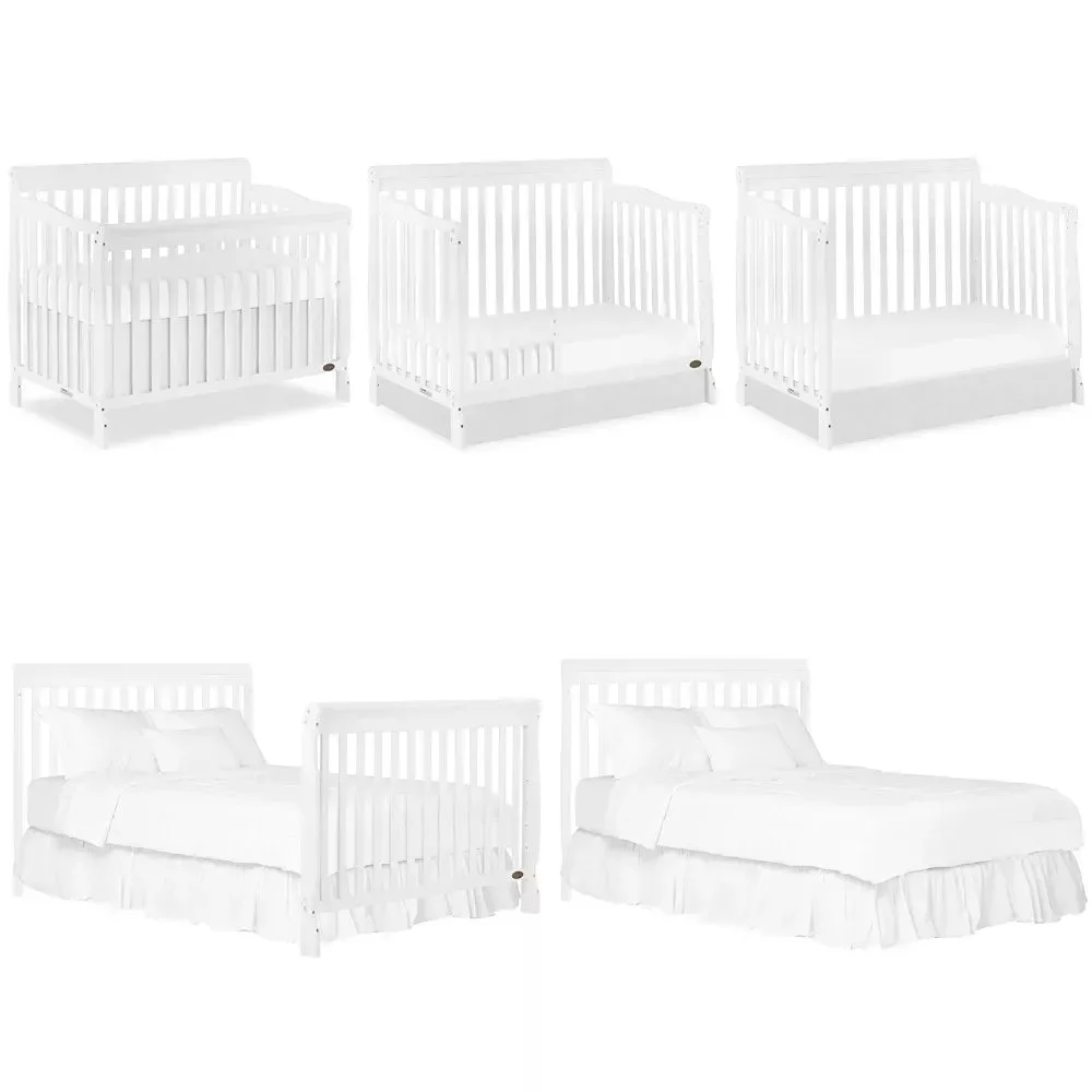 Dream On Me 4-In-1 Convertible Crib - White