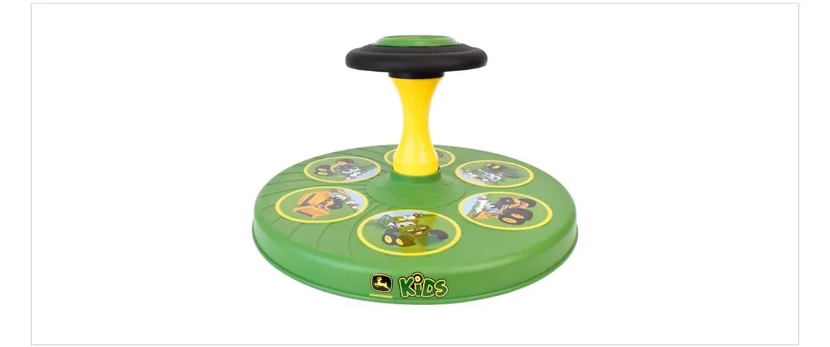 John Deere Twist-N-Twirl Spinning Activity Toy for Toddlers - Balance and Coordination Ages 18 Months
