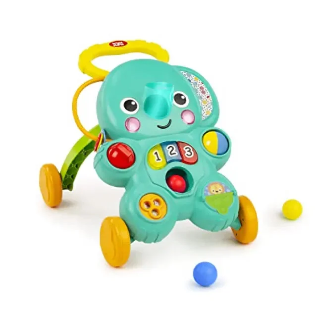 Bright Starts Stroll N Roll 2-in-1 Ball Play Baby Walker Elephant
