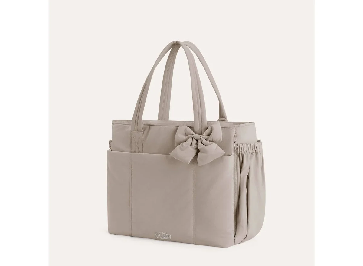 Bagsmart Lightweight Messenger & Laptop Bag Tote - Camel