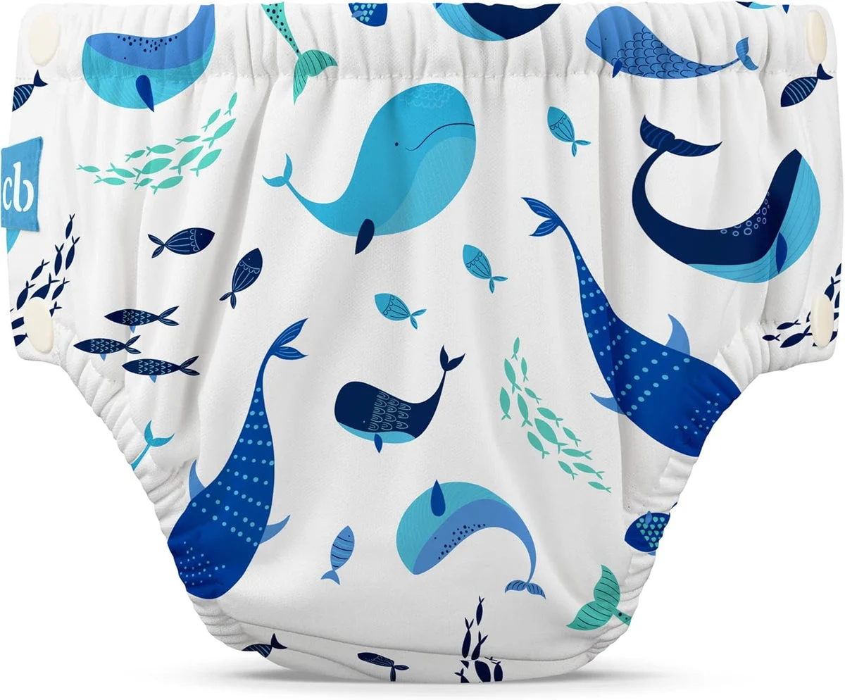 CHARLIE BANANA Reusable Swim Diaper Snaps Small