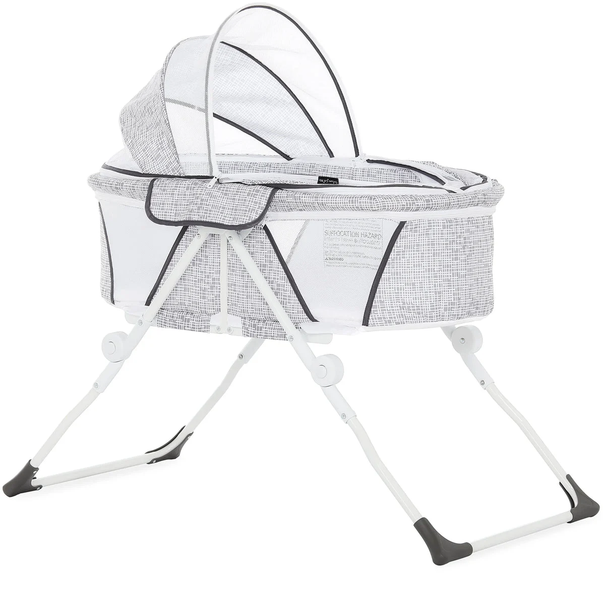 Dream On Me Portable Baby Bassinet - Cool Grey