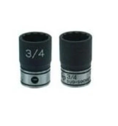 Grey Pneumatic Corp. 82015M 1/2" Drive X 15mm 6 Point Standard Duo-socket