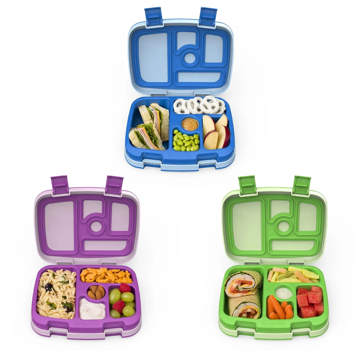 Bentgo 3pk Bento Lunch Box Set - Blue/Green/Purple