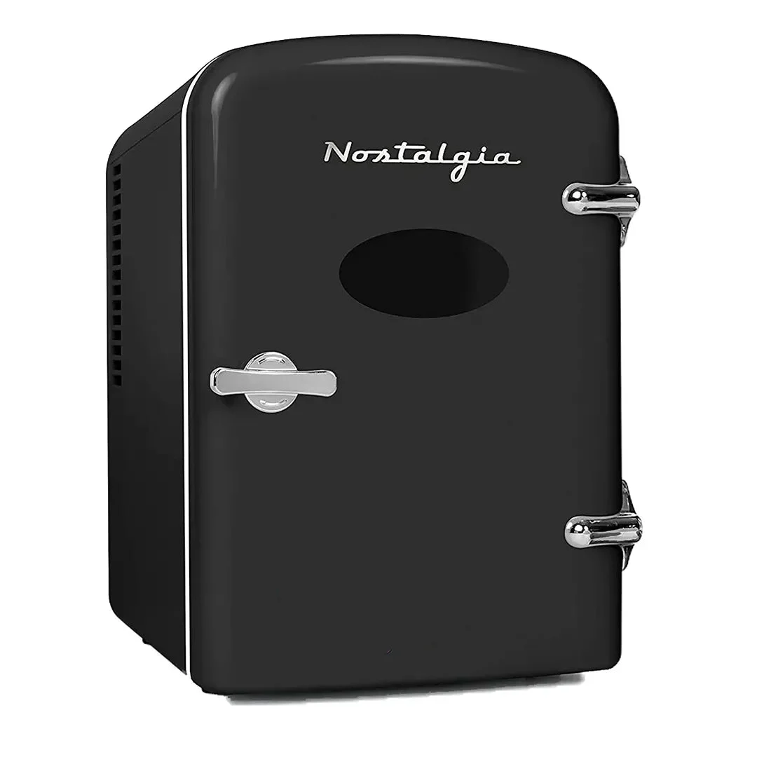 Nostalgia Retro 6 - Can Mini Fridge - Black