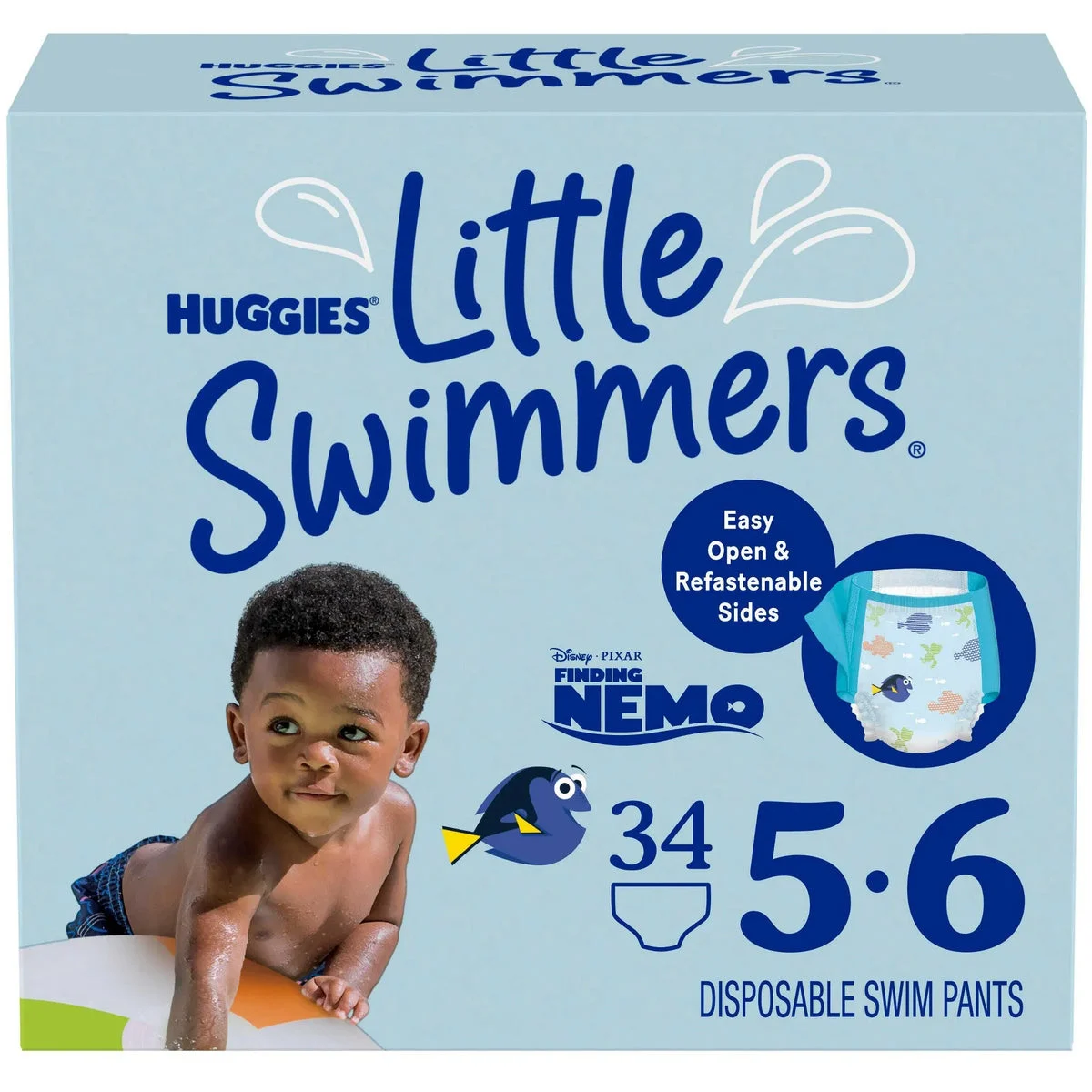 Huggies 34ct Little Swimmers Baby Swim Disposable Diaperss - Size 5