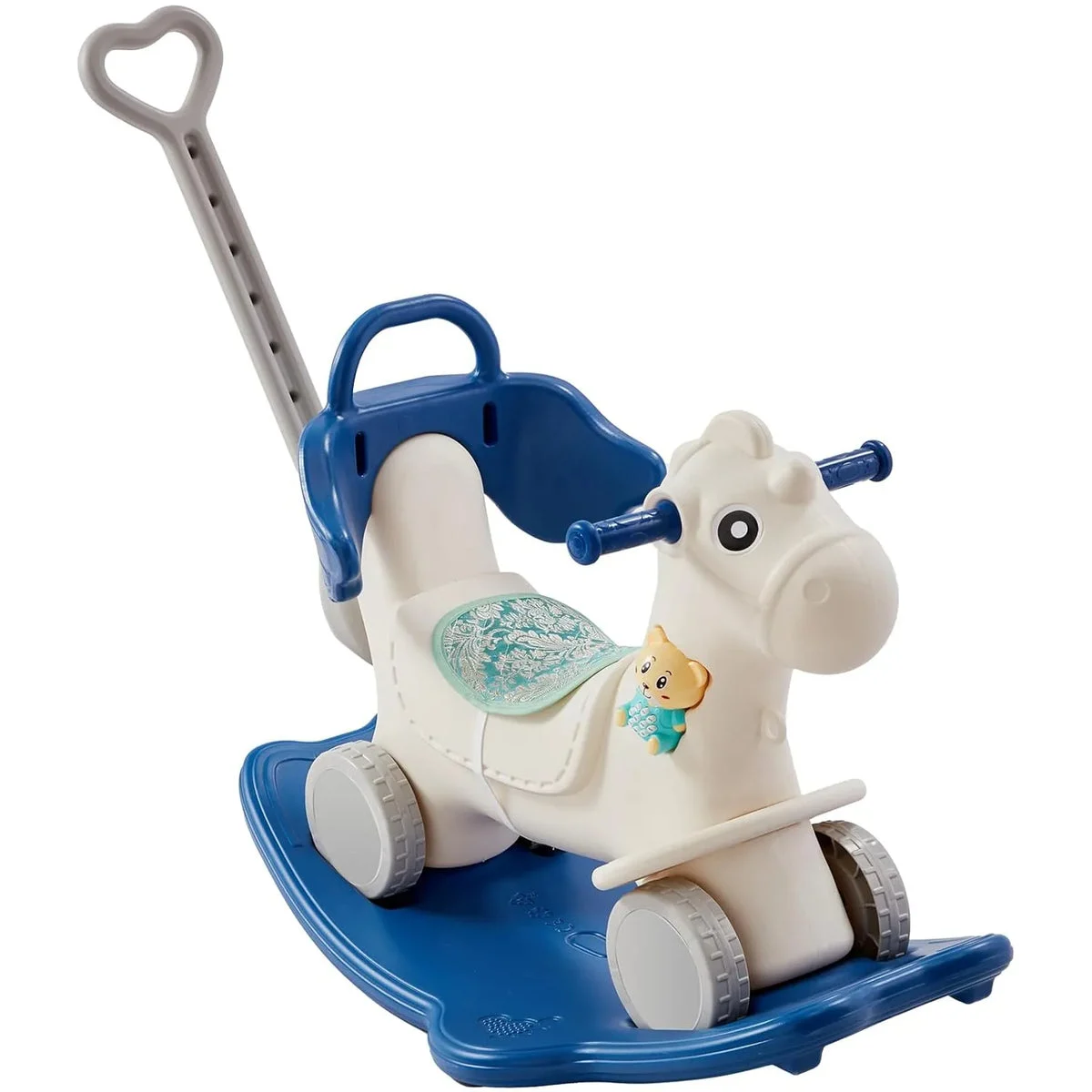 VEVOR 4 in 1 Rocking Horse - Blue Blue (See Description)