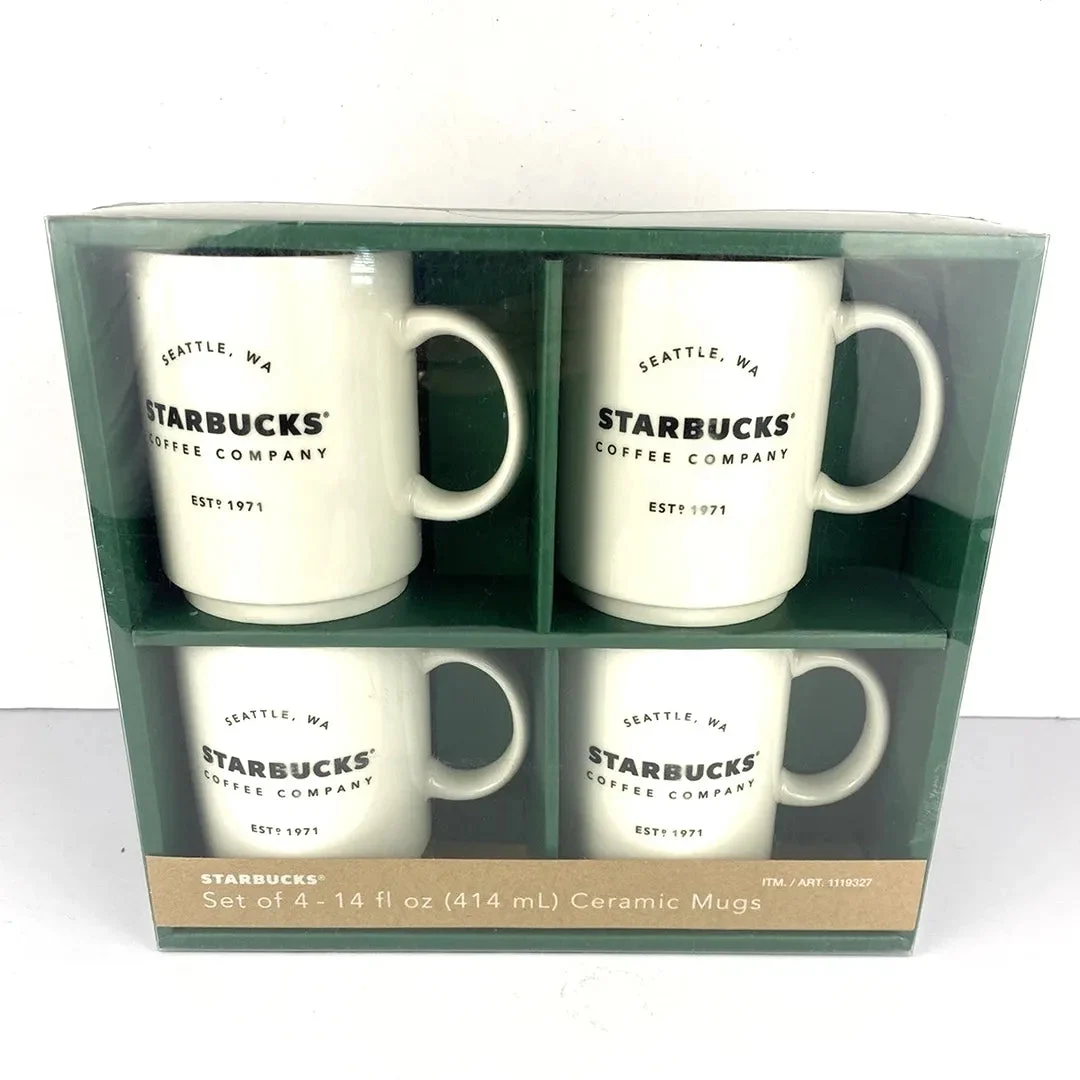 PACIFIC MARKET INTL LLC Starbucks 4-Pack Ceramic Mug