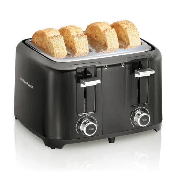 Hamilton Beach 4 Slice Toaster 24217: Black Double Toaster