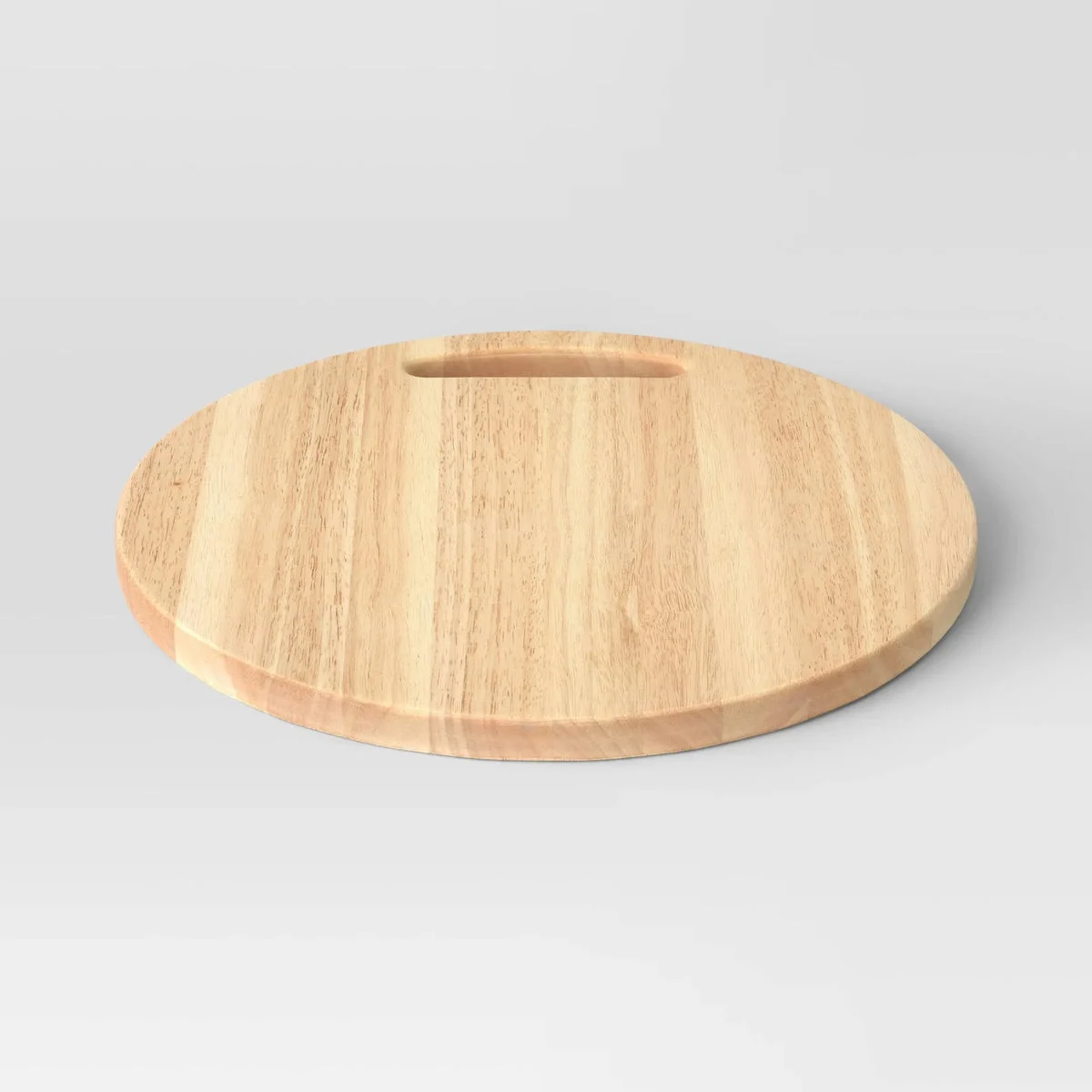 Threshold Rubberwood Round Serving Platter - 15.98'