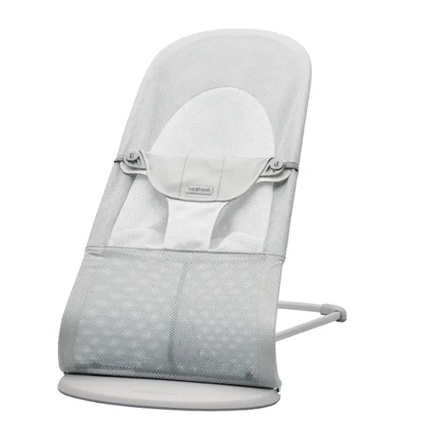 BabyBjörn Bouncer Balance Soft - Silver/White / Mesh / Light Gray