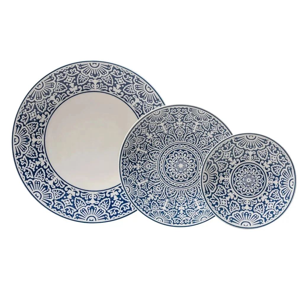 Fortessa Havana 12-piece Dinnerware Set - Blue