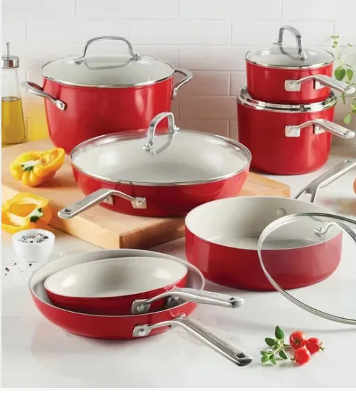 KitchenAid 12-piece Hard Anodized Ceramic Non-Stick Cookware Set