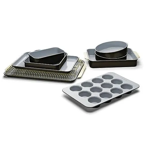 Caraway Non-Stick Ceramic Complete Bakeware Set - Black