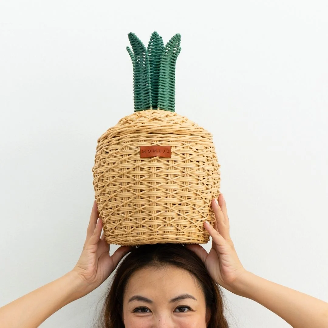 MOMIJI Pineapple Storage Basket Small - Natural