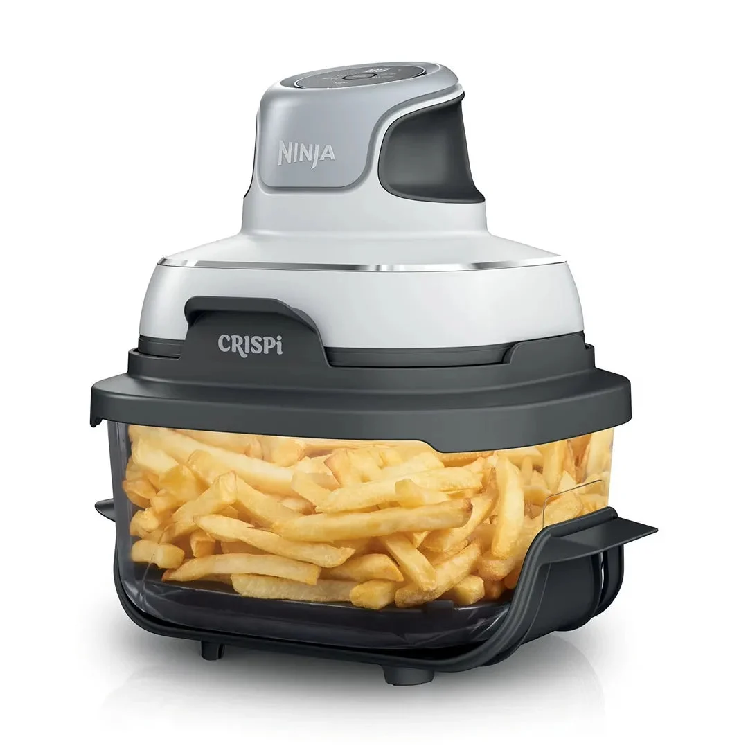 Ninja Crispi 3-in-1 Glass Air Fryer, 4-Qt Glass Container with Lid - White