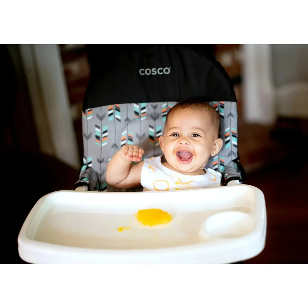 Cosco Kids Simple Fold Full Size High Chair with Adjustable Tray - Free Spirit Purple