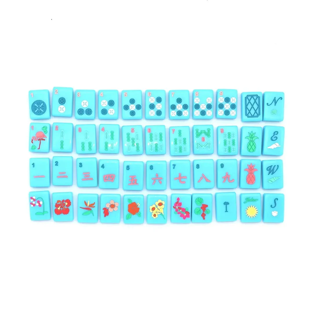 The Mahjong House Blue Island Mahjong Tiles