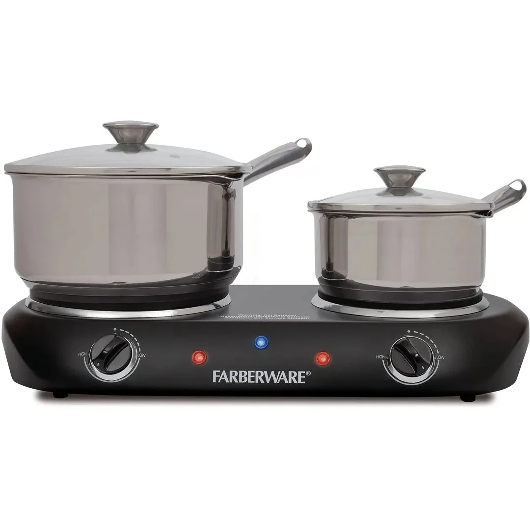 Farberware Royalty 1800 W Double Burner Black Electric Cooktop 1 Each (See Description)