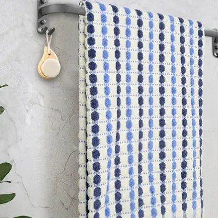 Asher Spice Asher Bath Towel 2-piece Set - Blue