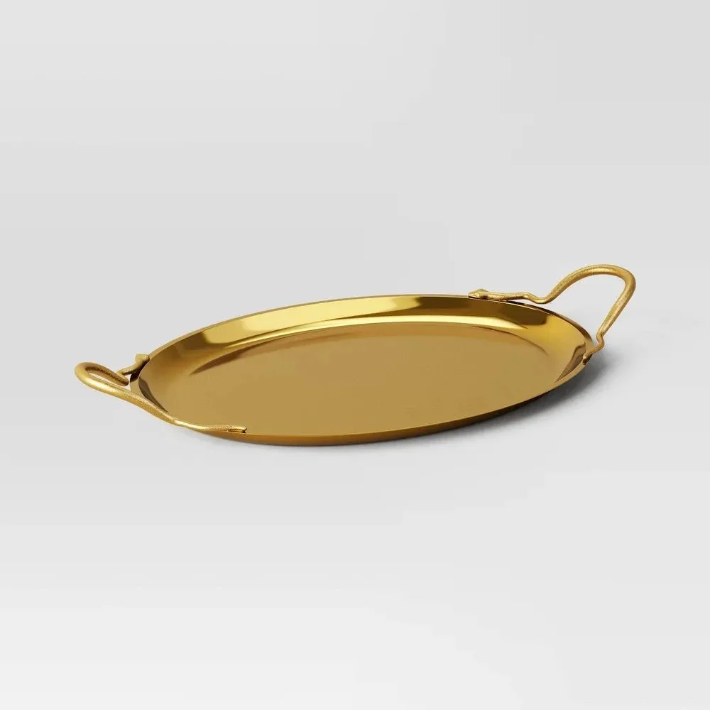 Threshold designed w/Studio McGee Cocktail Serve Tray Gold - Threshold™