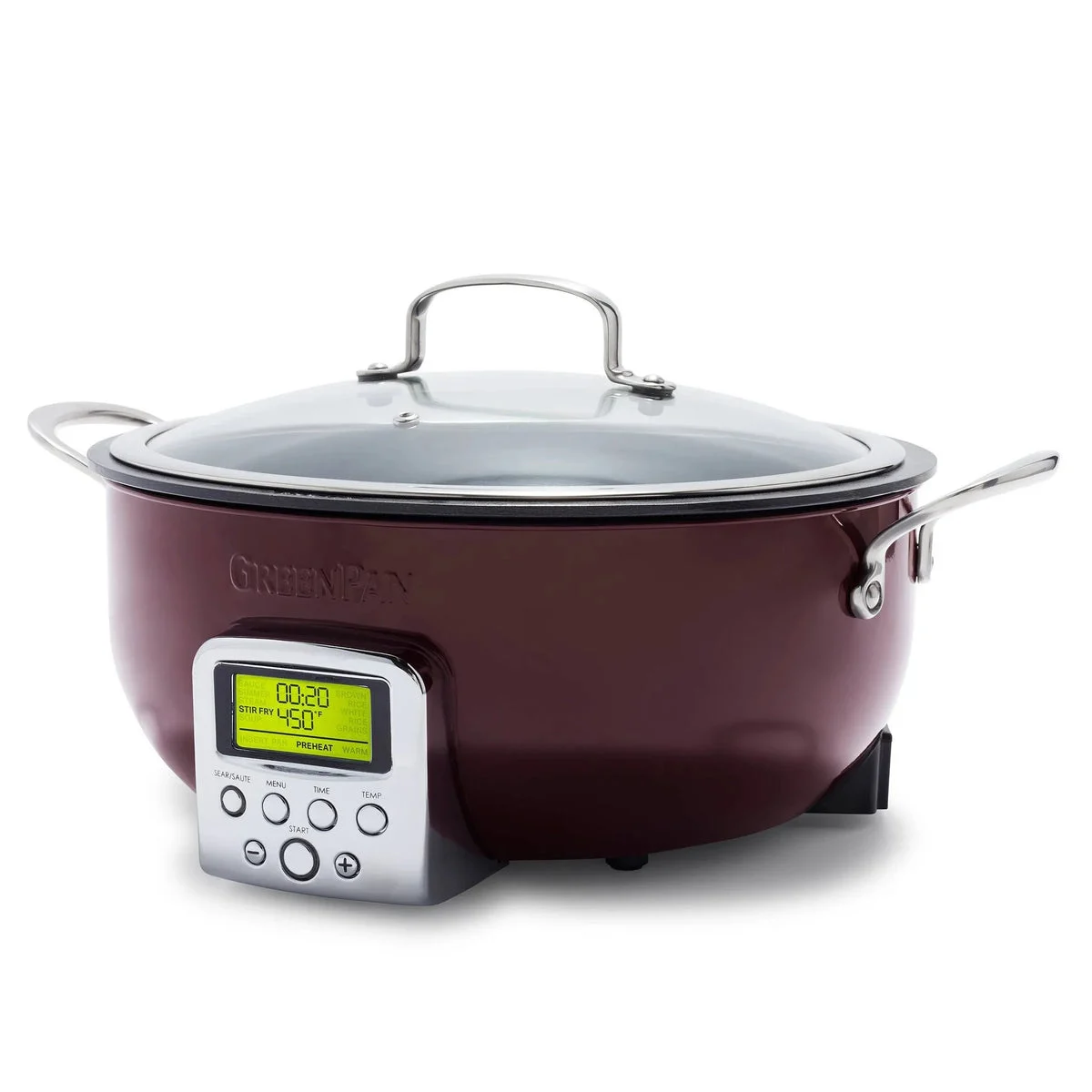 GreenPan 6qt Nonstick Essential Slow Cooker & Smart Skillet - Ceramic