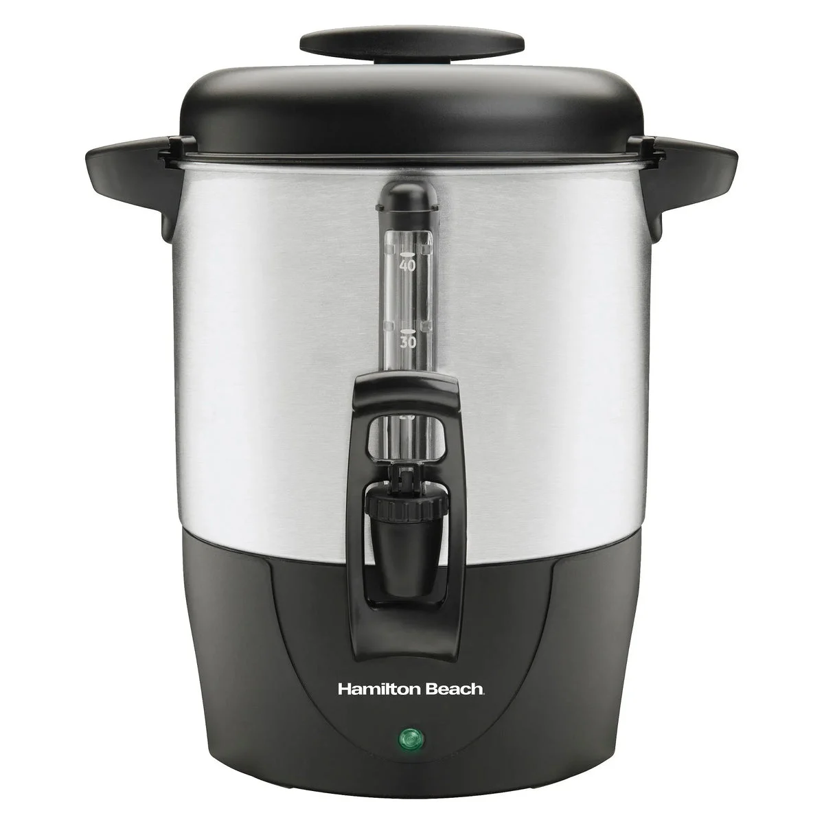 Hamilton Beach Brew Station 40 Cup Coffee - 40514: Electric Coffee Urn & Dispenser, 1090W, Silver, 8 oz Cup Capacity