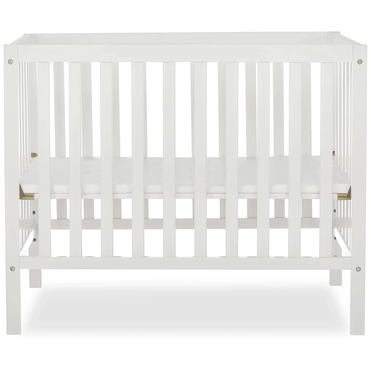 Dream On Me Edgewood 4-in-1 Convertible Mini Crib - White