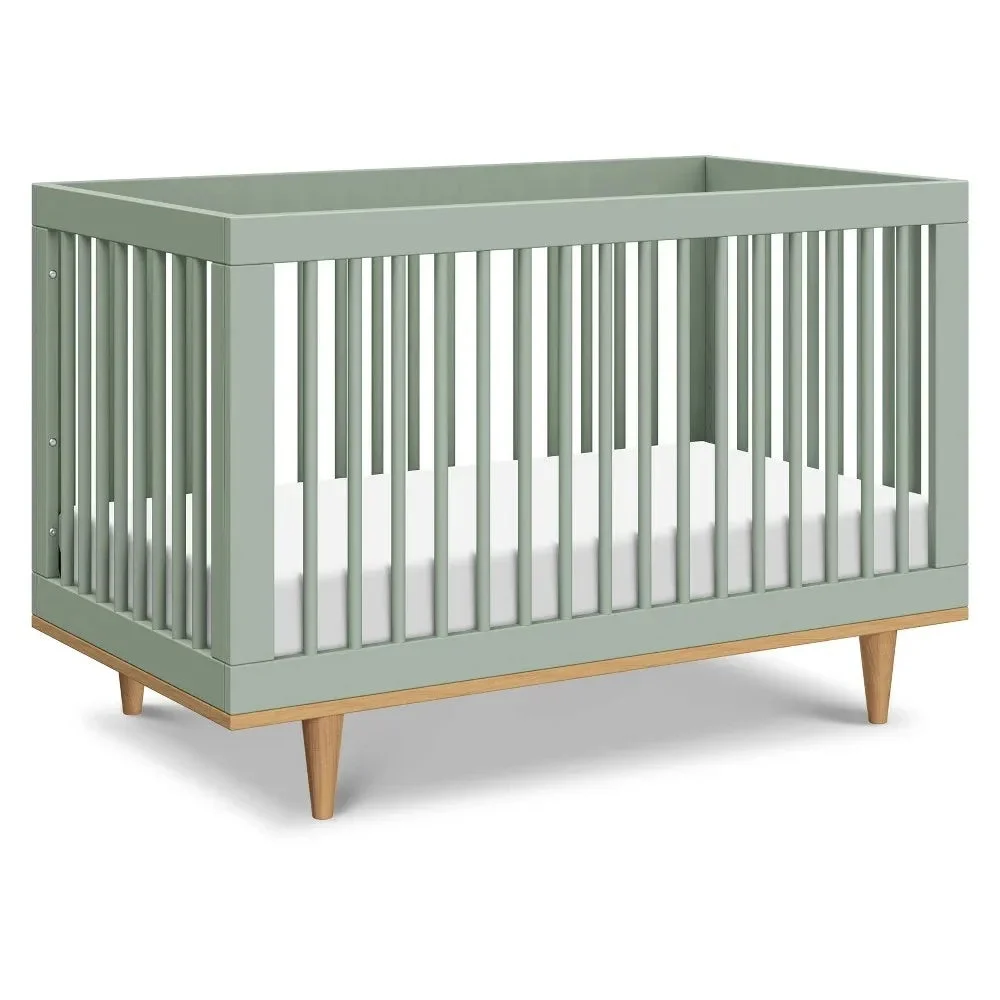 DaVinci Marley 3-In-1 Convertible Crib - Light Sage/Honey
