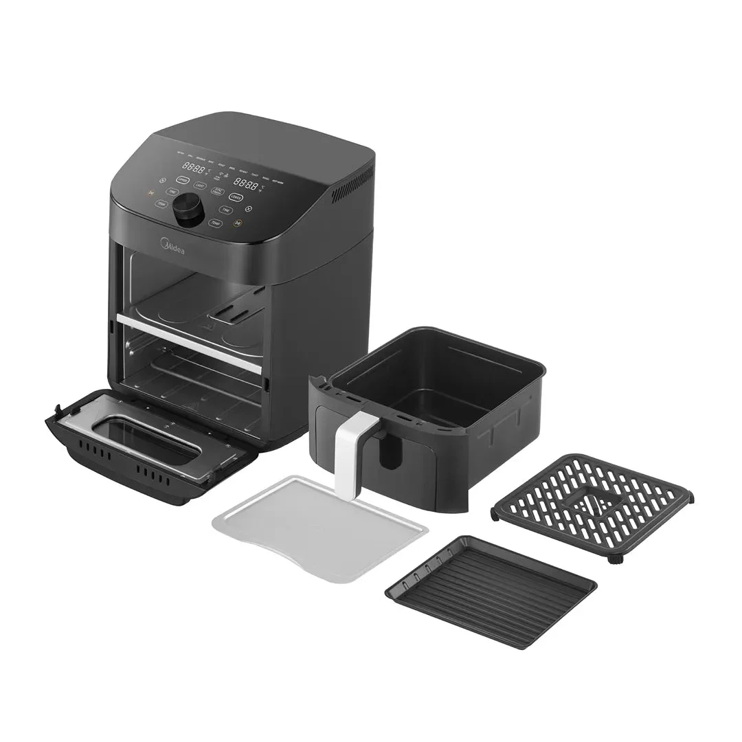 Midea Dual Basket Air Fryer Oven - White