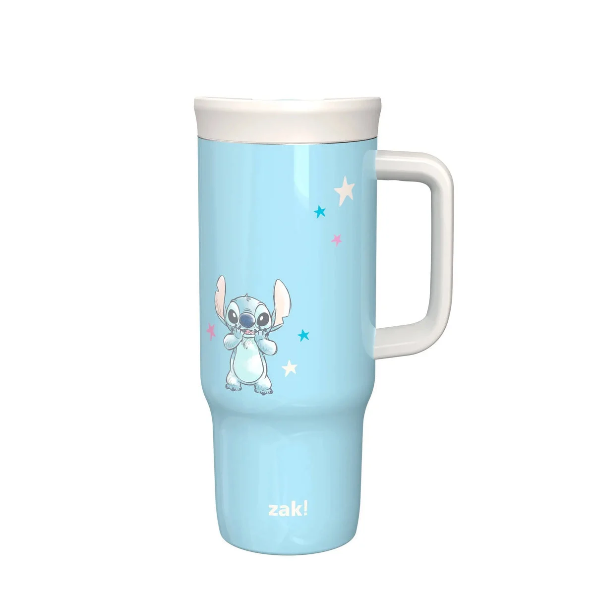 Zak Designs 24oz Stainless Steel Vacuum Tumbler with Slide Lid - Blue