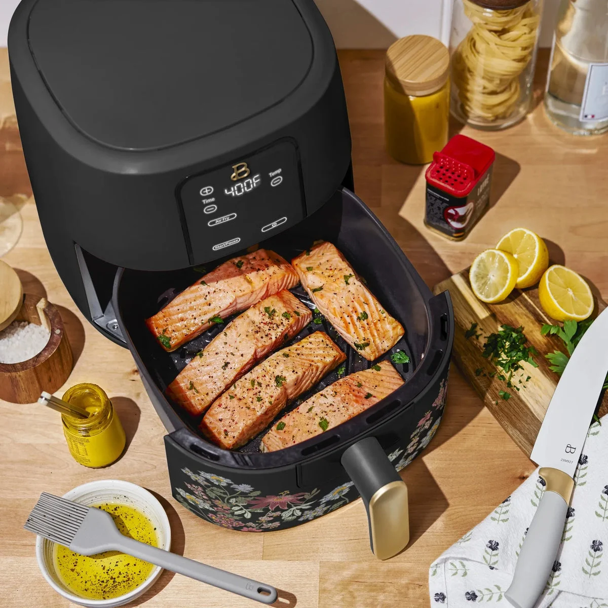 Beautiful 6 Qt Air Fryer - Wildflower Black Sesame