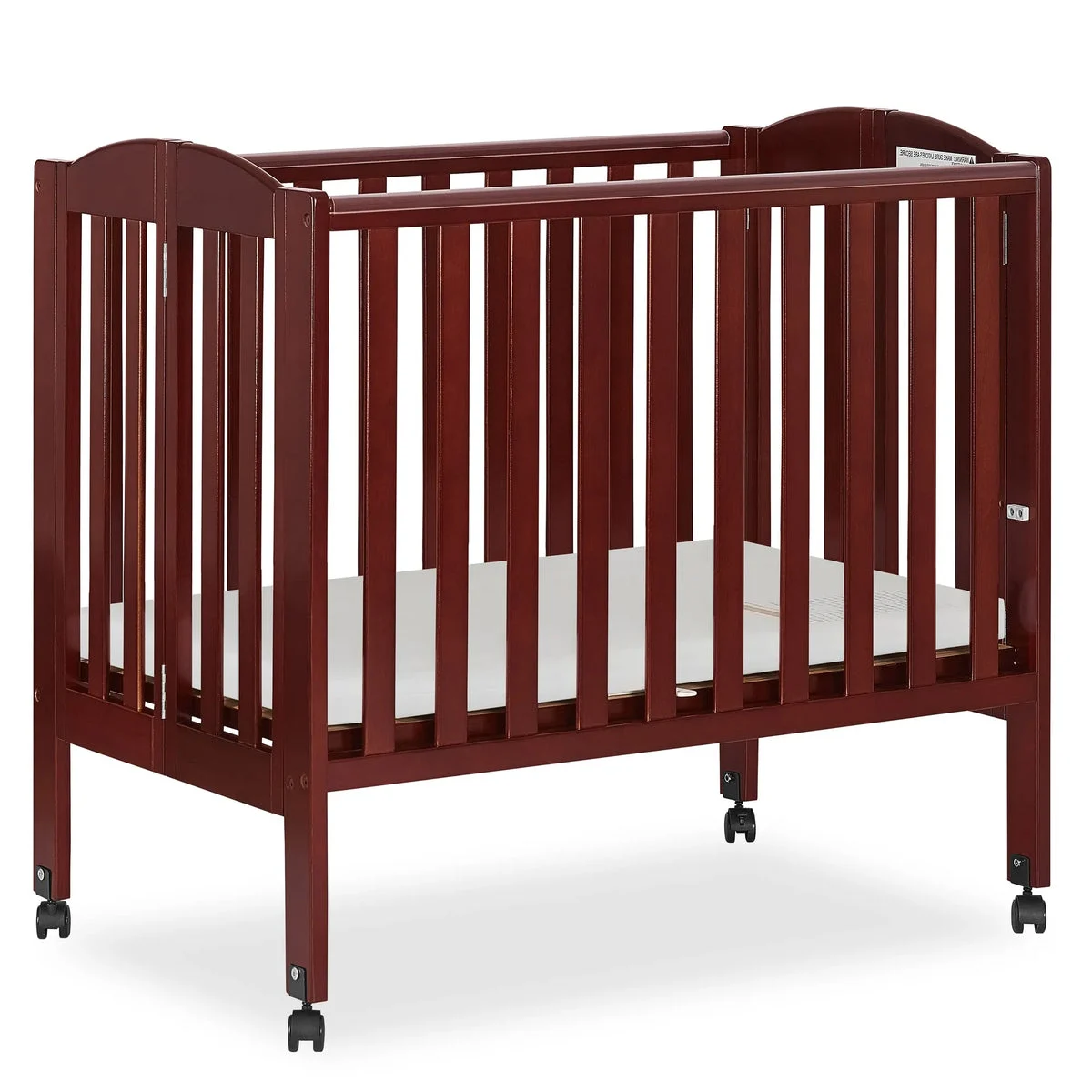 Dream On Me 2-in-1 Folding Portable Mini Crib - Cherry