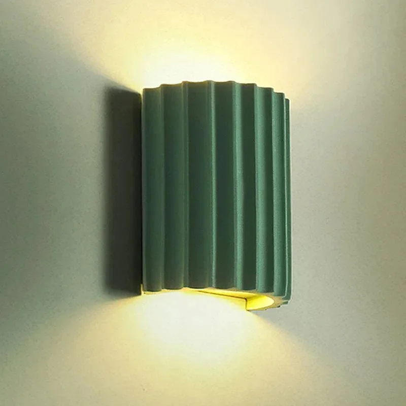 Orren Ellis Wilman Resin Flush Mounted Sconce