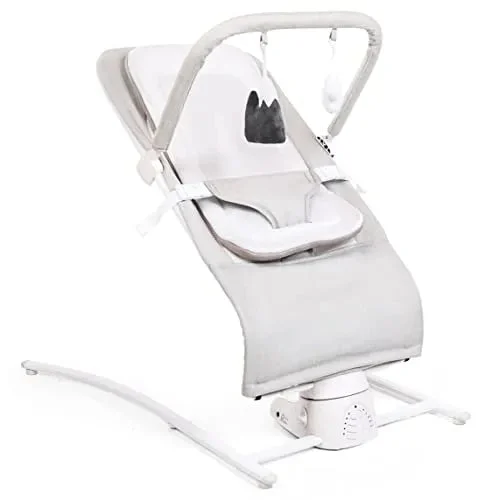 Baby Delight Alpine Wave Deluxe Portable Bouncer, Driftwood Grey