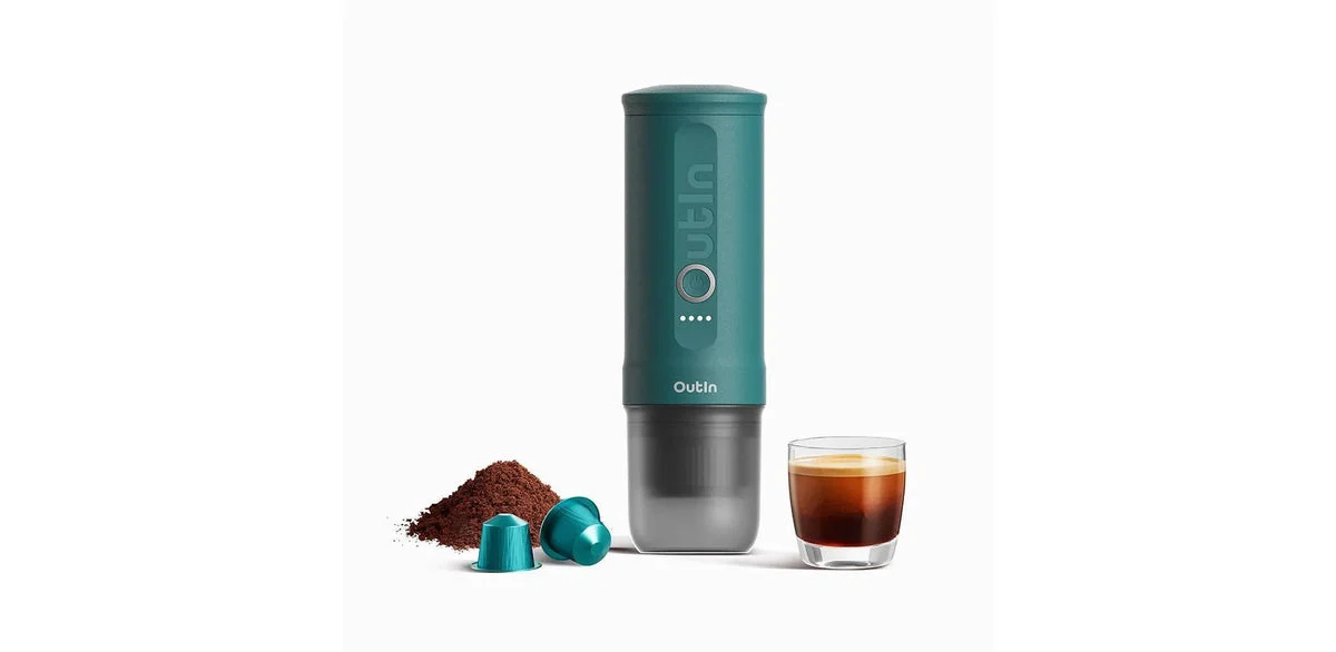 OUTINGPET Portable Electric Espresso Machine - Teal