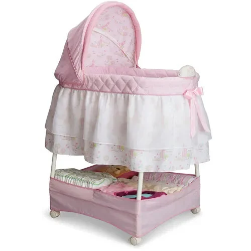 Disney Baby Disney Princess Gliding Bassinet by Delta Children Pink Princess